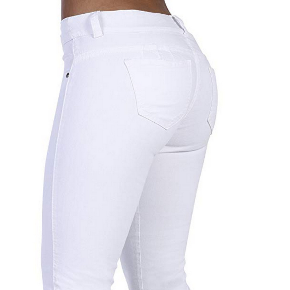 White Curvify Stretch Butt Lifting Skinny Jeans